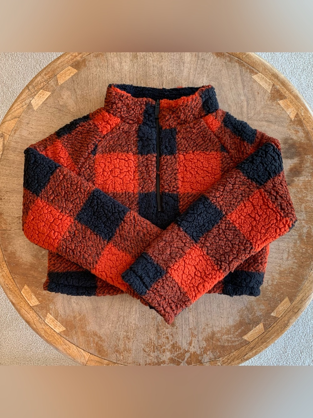 BuffBunny Red Check Sherpa Reversible